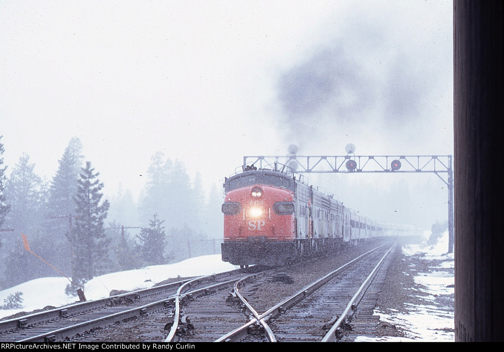 SP 6459 East leads Train #102 City of San Francisco 